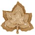 LEAF MAPLE PLATE WARM SAND 11X11X3CM NM