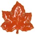 LEAF MAPLE PLATE ORANGE 24X24X4CM NM
