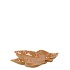 LEAF MAPLE PLATE BROWN 11X11X3CM NM