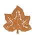LEAF MAPLE PLATE BROWN 18X18X4CM NM