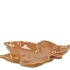 LEAF MAPLE PLATE BROWN 18X18X4CM NM