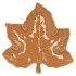 LEAF MAPLE PLATE BROWN 24X24X4CM NM