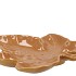 LEAF MAPLE PLATE BROWN 24X24X4CM NM
