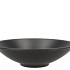 CERAMIC BOWL MAT ZWART FLAT ROUND 33X9CM