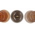 DAYAH WOODS BROWN MIX CAKE SHELF ASS 15/18/20/25X46CM NM