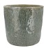 IRON STONE LIGHT BLUE GLAZED POT 21X19CM