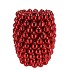CHRISTMASBALL RED VASE 27X27X33CM