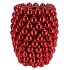 CHRISTMASBALL RED VASE 30X30X39CM NM