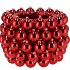 CHRISTMASBALL RED POT 29X29X20CM NM