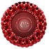 CHRISTMASBALL RED POT 29X29X20CM NM