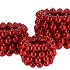 CHRISTMASBALL RED POT 29X29X20CM NM