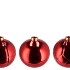 CHRISTMASBALL RED SINGLE VASE ASS 9X9X8CM