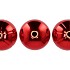 CHRISTMASBALL RED SINGLE VASE ASS 11X11X10CM NM