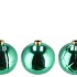 CHRISTMASBALL GREEN SINGLE VASE ASS 19X19X17CM