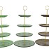 DAYAH GREEN MIX CAKE SHELF ASS 15/18/20/25X46CM NM