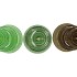 DAYAH GREEN MIX CAKE SHELF ASS 15/18/20/25X46CM NM