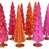 TWINKLE FUCHSIA MIX GLASS TREE MATT ASS 9X35CM NM
