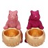 JINGLE PINK/FUCHSIA SQUIRREL SITTING ASS 17X9X14CM NM