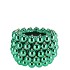 CHRISTMASBALL GREEN POT 17X17X12CM NM