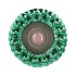 CHRISTMASBALL GREEN POT 22X22X15CM NM