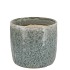 IRON STONE BLUE GLAZED POT 9X8CM