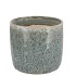 IRON STONE LIGHT BLUE GLAZED POT 12X11CM