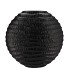 INGA JADA BLACK OVAL VASE WAVE 31X12X30CM