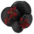 INGA JADA BLACK OVAL VASE WAVE 31X12X30CM