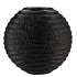 INGA JADA BLACK OVAL VASE WAVE 41X14X39CM NM