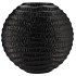 INGA JADA BLACK OVAL VASE WAVE 51X17X50CM
