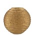 INGA JADA GOLD OVAL VASE WAVE 23X10X22CM