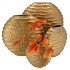 INGA JADA GOLD OVAL VASE WAVE 41X14X39CM