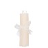 CANDLE FROSTY TAPER IVORY MIX 2X15CM