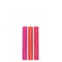 CANDLE FROSTY TAPER FUCHSIA MIX 2X15CM