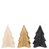 CANDLE FROSTY PINE TREE BLACK MIX 6X8CM ASS