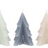 CANDLE FROSTY PINE TREE GREY MIX 12X15CM ASS