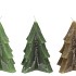 CANDLE FROSTY PINE TREE GREEN MIX 12X15CM ASS