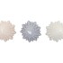 CANDLE FROSTY X-MAS TREE GREY MIX 8X16CM ASS
