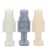 CANDLE FROSTY NUTCRACKER GREY MIX 6X6X16CM