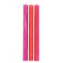 CANDLE FROSTY TAPER FUCHSIA MIX 2X25CM