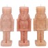 CANDLE FROSTY NUTCRACKER WARM SAND MIX 7X7X20CM