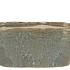 IRON STONE LIGHT BLUE GLAZED OVAL POT 28X15X13CM