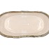 IRON STONE BLUE GLAZED OVAL POT 25X13X11CM NM