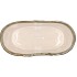 IRON STONE LIGHT BLUE GLAZED OVAL POT 23X9X10CM