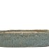 IRON STONE LIGHT BLUE GLAZED OVAL POT 32X10X8CM
