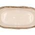 IRON STONE SAND GLAZED OVAL POT 28X15X13CM