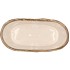 IRON STONE SAND GLAZED OVAL POT 23X9X10CM