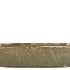 IRON STONE SAND GLAZED OVAL POT 32X10X8CM