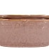 IRON STONE OLD PINK GLAZED OVAL POT 28X15X13CM NM