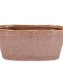 IRON STONE OLD PINK GLAZED OVAL POT 25X13X11CM NM